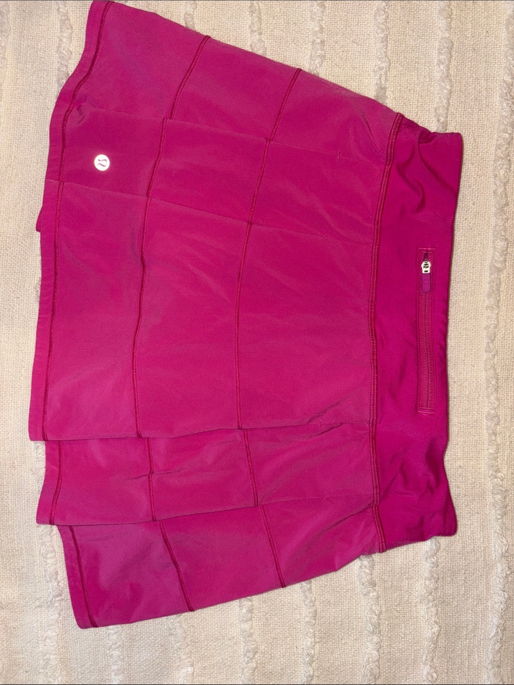 lululemon athletica Fuchsia Athletic Skort with Rear Zip Pocket